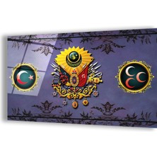 Zevahir Mobilya Dekorasyon Kırılmaz Cam Osmanlı Tuğrası Tablo