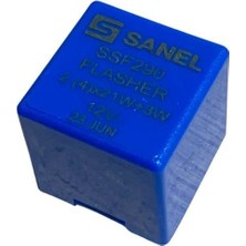 Sanel 12V Elektronik Flaşör 3 Uçlu (31-49A-49) (Kısa Tip)