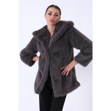 Antrasit Uzun Lolita Kürk Kaban 31050729.315