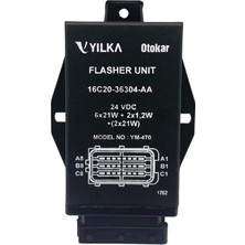 YILKA 24V FLAŞÖR 24 UÇLU (6 x 21W + 2 x 1,2W) + (2 x 21W) OTOKAR