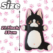 Sell Well Siyah Kedi Peluş Yastık 21 ''uzun Kedi Yastık Sevimli Siyah Doldurulmuş Hayvanlar Peluşlar Kawaii Kedi Vücut Yastık Peluş Çocuklar Kızlar Için Doğum Günü Hedii1 (Yurt Dışından)