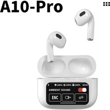 Ya Jia A10 Pro Dijital Göstergeli Bluetooth Kulaklık 13 mm Bakır Bobinli Dinamik,beyaz (Yurt Dışından)