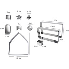 Linroup1 10 Parça Kurabiye Kesici Seti (Yurt Dışından)