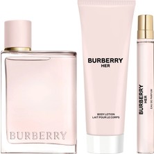 Burberry Her EDP 100 Ml + Vücut Losyonu 75 Ml + 10 Ml EDP Kadın Parfüm Set