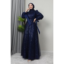 Giza Store Betül Tesettür Abiye Bordo