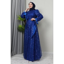 Giza Store Betül Tesettür Abiye Bordo