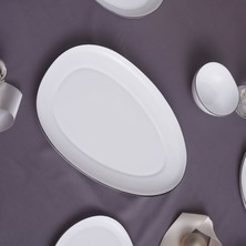 Karaca New Agata Opal Cam Kayık Tabak 33 cm