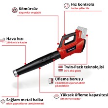 Einhell GP-LB 36/210 Li E-Solo, Akülü Yaprak Üfleme (Akü ve şarj cihazı dahil değildir)