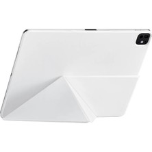 Pitaka iPad Pro 11 2024 Uyumlu Pitaka Magez Falio 2 Kalem Bölmeli Standlı Kılıf Beyaz