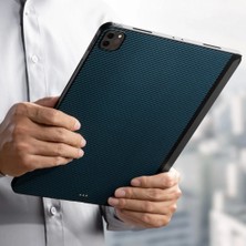 Pitaka iPad Air 10.9 2020 4.nesil Kılıf Aramid Fiber Pitaka Ultra-Slim Classic Serisi Mavi