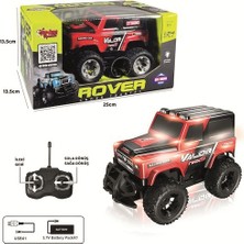 NillyToys Uzaktan Kumandalı Rc Araba Şarjlı Rover Off-Road Işıklı Araba 1:24 27 Mhz