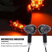 Gorgeous Adet Motosiklet 6led Gösterge Lokomotif Evrensel Dönüş Sinyali (Yurt Dışından)