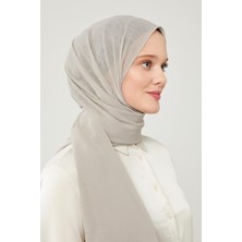 Lêvi D'or Gümüş Düz Renk Frozen Krep Şal