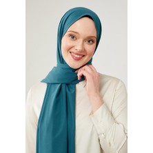 Lêvi D'or Petrol Mavi Düz Desen Elegance Şal