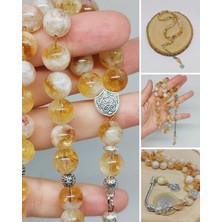 Sitrin Taşı Açık & Koyu Karışık Renk 33LÜK Tesbih 10MM (45954)