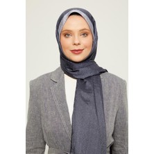 Levidor K.Gri Halka Desen Monogram Şal