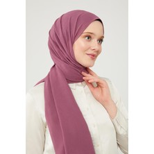 Levidor Leylak Düz Renk Frozen Krep Şal