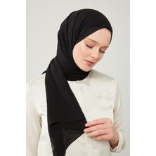 Lêvi D'or Siyah Düz Renk Frozen Krep Şal