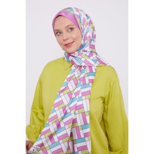 Lêvi D'or Fuşya Küp Desen Angel Şal