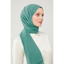 Levidor Çimen Yeşili Düz Renk Frozen Krep Şal