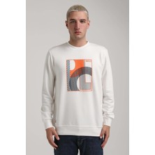 New World Polo Bisiklet Yaka Siyah Slim Fit Sweatshirt 24FWM60171