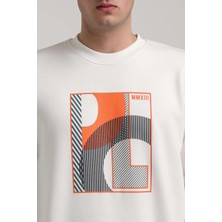 New World Polo Bisiklet Yaka Siyah Slim Fit Sweatshirt 24FWM60171