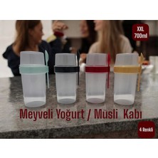 Xxl Meyveli Yoğurt Kabı*müsli Kabı*4 RENKLI*700ML