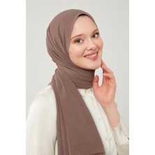 Lêvi D'or Gül Düz Renk Frozen Krep Şal