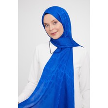 Lêvi D'or Saks Geometrik Desen Jakarlı Janjan Şal
