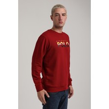 New World Polo Bisiklet Yaka Lacivert Slim Fit Sweatshirt 24FWM60186