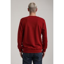 New World Polo Bisiklet Yaka Lacivert Slim Fit Sweatshirt 24FWM60186