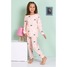 Elmp Pudra Koala Desenli %100 Pamuk Kız Çocuk Pijama Takımı 1-13 Yaş 4063