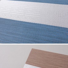 Skyzeda 6 Adet Pvc Masaüstü Serisi Iç/dış Mekan Dokuma Yuvarlak Placemats Seti, 13.75 Inç (Yurt Dışından)