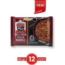 Tatlı Soya Soslu Noodle 80 gr 12'li Paket