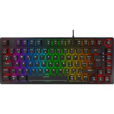 Rampage Enıgma 75 Rgb Aydınlatmalı Red Switch Kompakt Dizilim Gaming Mekanik Oyuncu Klavyesi