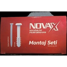 Novax Kornij Montaj Seti 50 Adet Çivi + 7 mm Dübel Paket