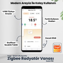 Novato Zigbee Akıllı Termostatik Vana ( Tuya Smart Life Uyumlu )