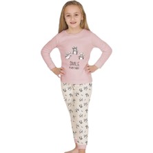 Elmp Yaramaz Kunduzlar %100 Pamuk Kız Çocuk Pijama Takımı 1-9 Yaş 4014
