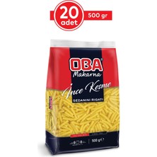 Oba Ince Kesme Makarna 500 gr (20'li Paket)