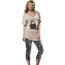 Hmd Kadın Baskılı Tayt Takım 60002