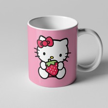 Golden Crafts Hello Kitty Çilekli Kupa Seramik Kahve Mug