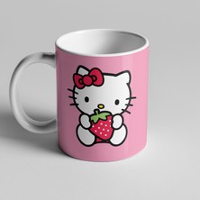 Golden Crafts Hello Kitty Çilekli Kupa Seramik Kahve Mug