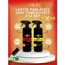 Luxor Kimya Gold Serisi Lastik Parlatıcı ve Jant Temizleyici 473 ml + Sünger