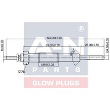 11V KIZDIRMA BUJİSİ TOYOTA LAND CRUISER/4 RUNNER/PICNIC (ET.1 GERMANY)