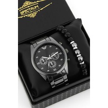 Newera Watch Siyah Renk Erkek Kol Saati Bileklik Hediyeli Babalar Günü Hediyesi Özel Kutusunda