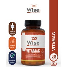 WiseLab Vıtamag Magnezyum + Vitamin B6 + Vitamin K + Vitamin D3 30 Tablet