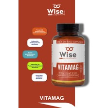 WiseLab Vıtamag Magnezyum + Vitamin B6 + Vitamin K + Vitamin D3 90 Tablet