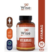 WiseLab Vıtamag Magnezyum + Vitamin B6 + Vitamin K + Vitamin D3 90 Tablet