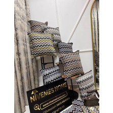 Nivemeshome Sarı Yeşil Kırlent Kılıfı 45X45