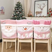 Echo Chicly Noel Sandalye Kılıfları Sevimli Noel Geyiği Sandalye Kılıfı (Yurt Dışından)